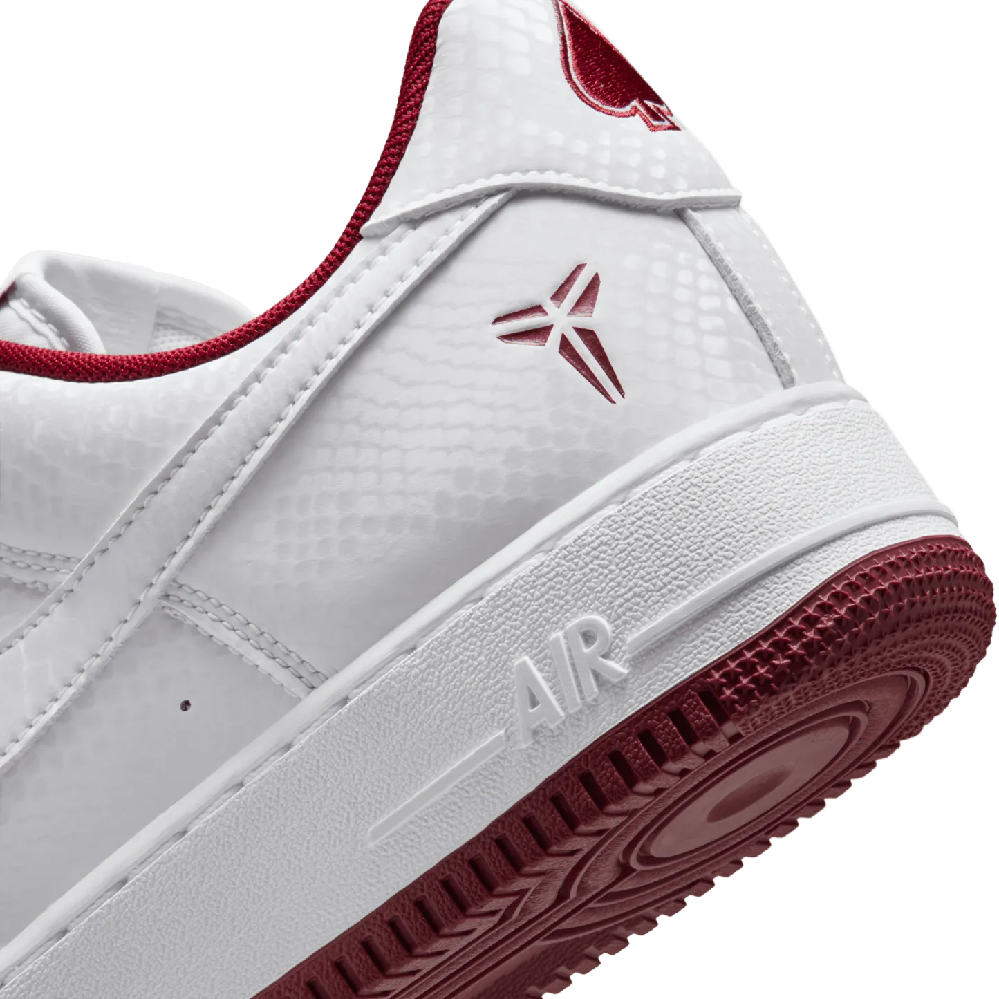 Nike Kobe Air Force 1 Low - Team Red/White - Image 8