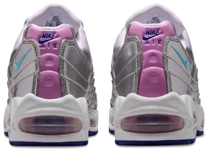 Nike Air Max 95 - White/Pink/Silver - Image 3