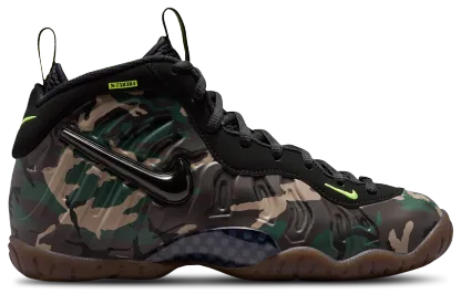 Nike Little Posite Pro 童款 - Black/Green - Image 1