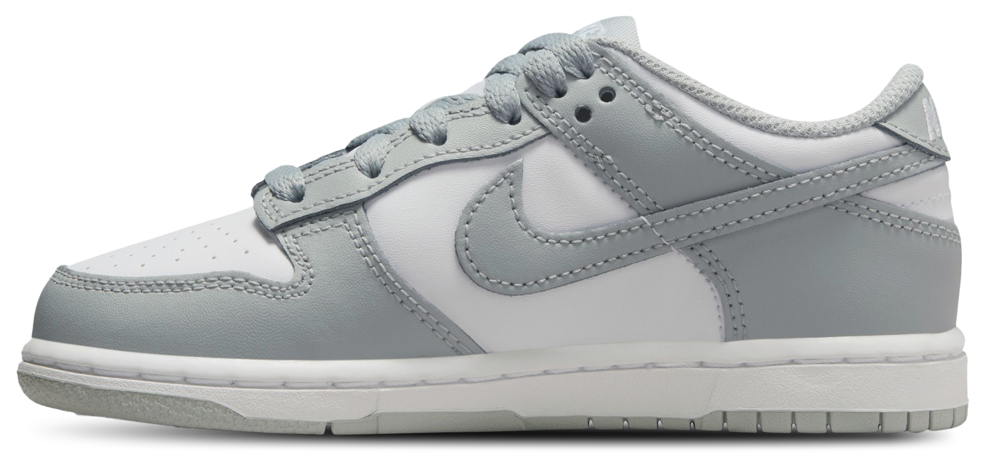 Nike Dunk Low 童款 - Light Smoke Grey/White/White - Image 2