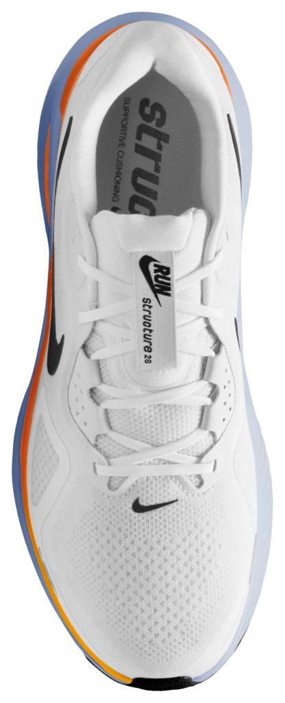 Nike Structure 26 - White/Black/Orange - Image 3