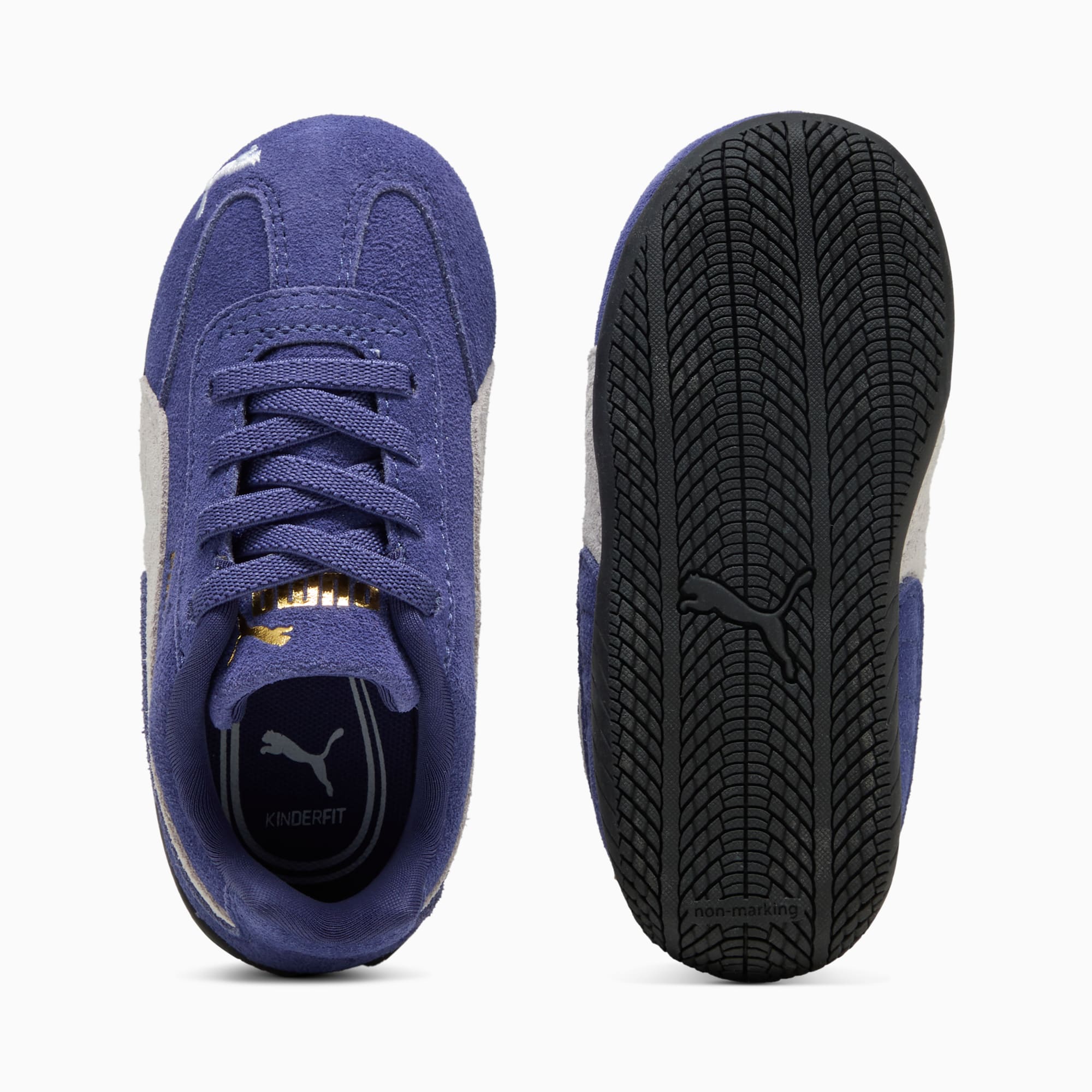 Speedcat OG Toddlers' Easy On Sneakers - Blue Crystal-PUMA White - 4