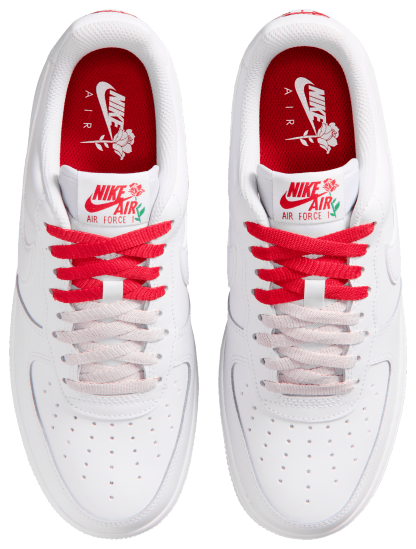 Nike Air Force 1 '07 SE - White/Sport Red/White - Image 4