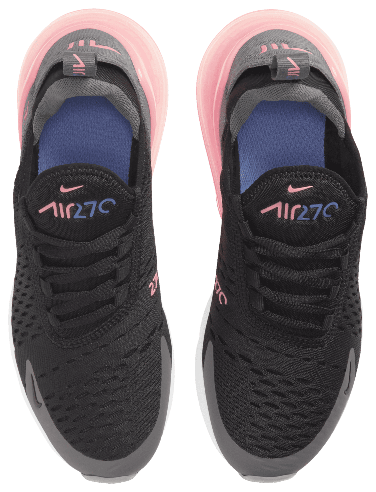 Nike Air Max 270 童款 - Black/Metallic Silver/Smoke Grey - Image 4