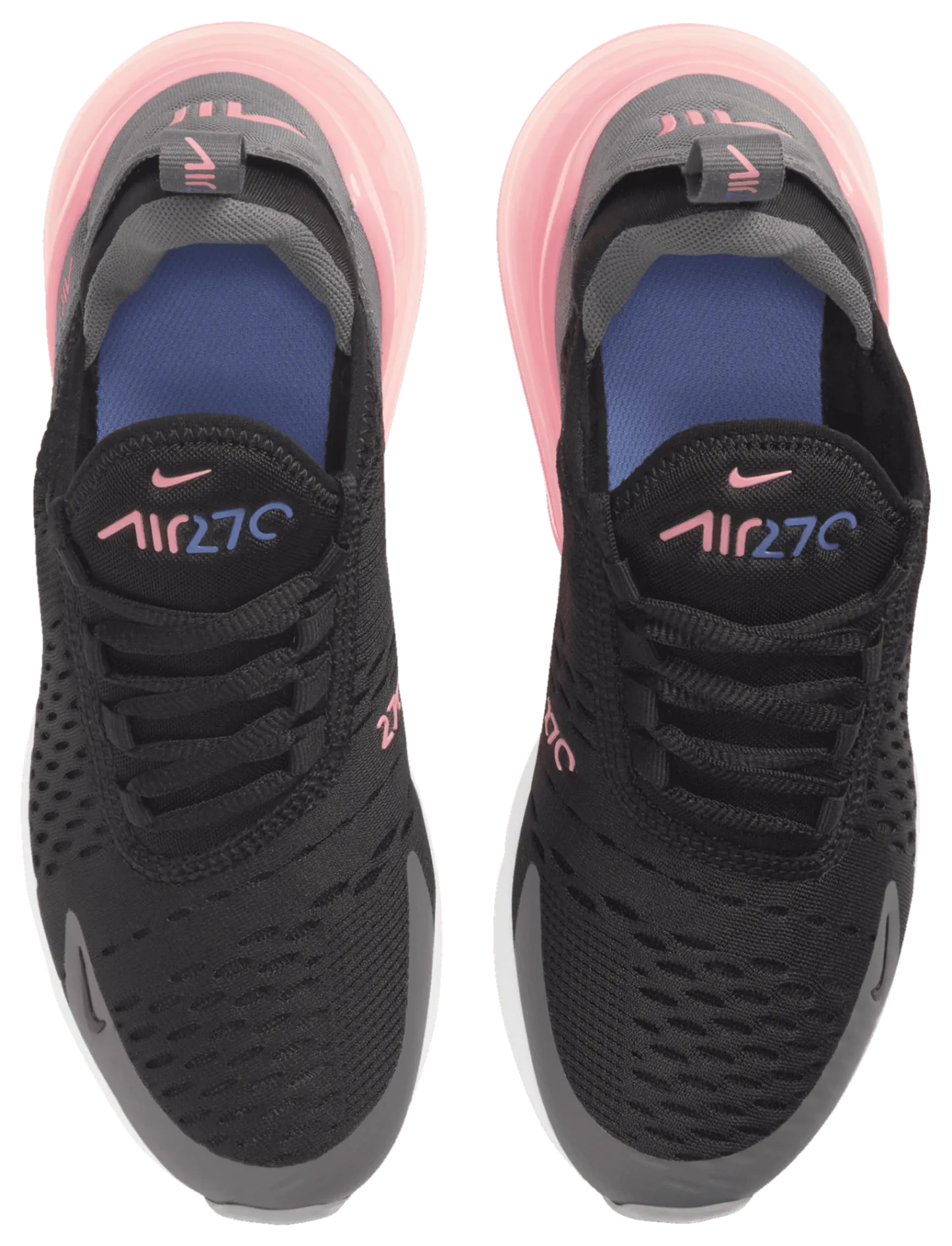 Nike Air Max 270 童款 - Black/Metallic Silver/Smoke Grey - Image 4
