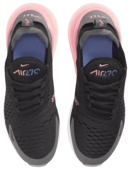 Nike Air Max 270 童款 - Black/Metallic Silver/Smoke Grey - Image 4