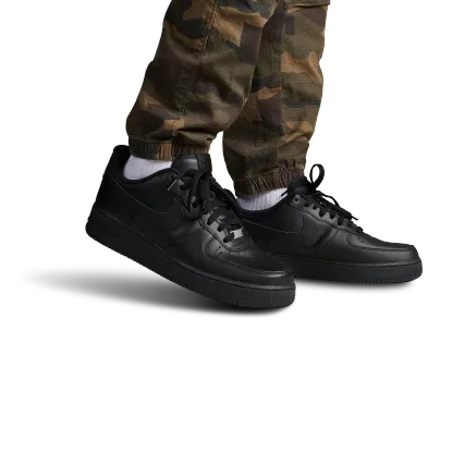 Nike Air Force 1 '07 - Men's - Black/Black - Image 2
