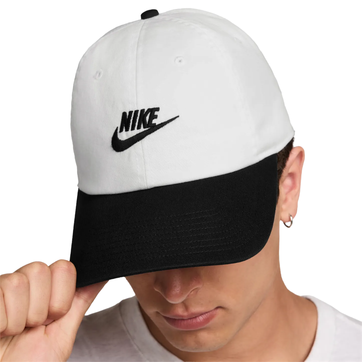 Nike Club H86 Adjustable Cap - White/Black - Image 4