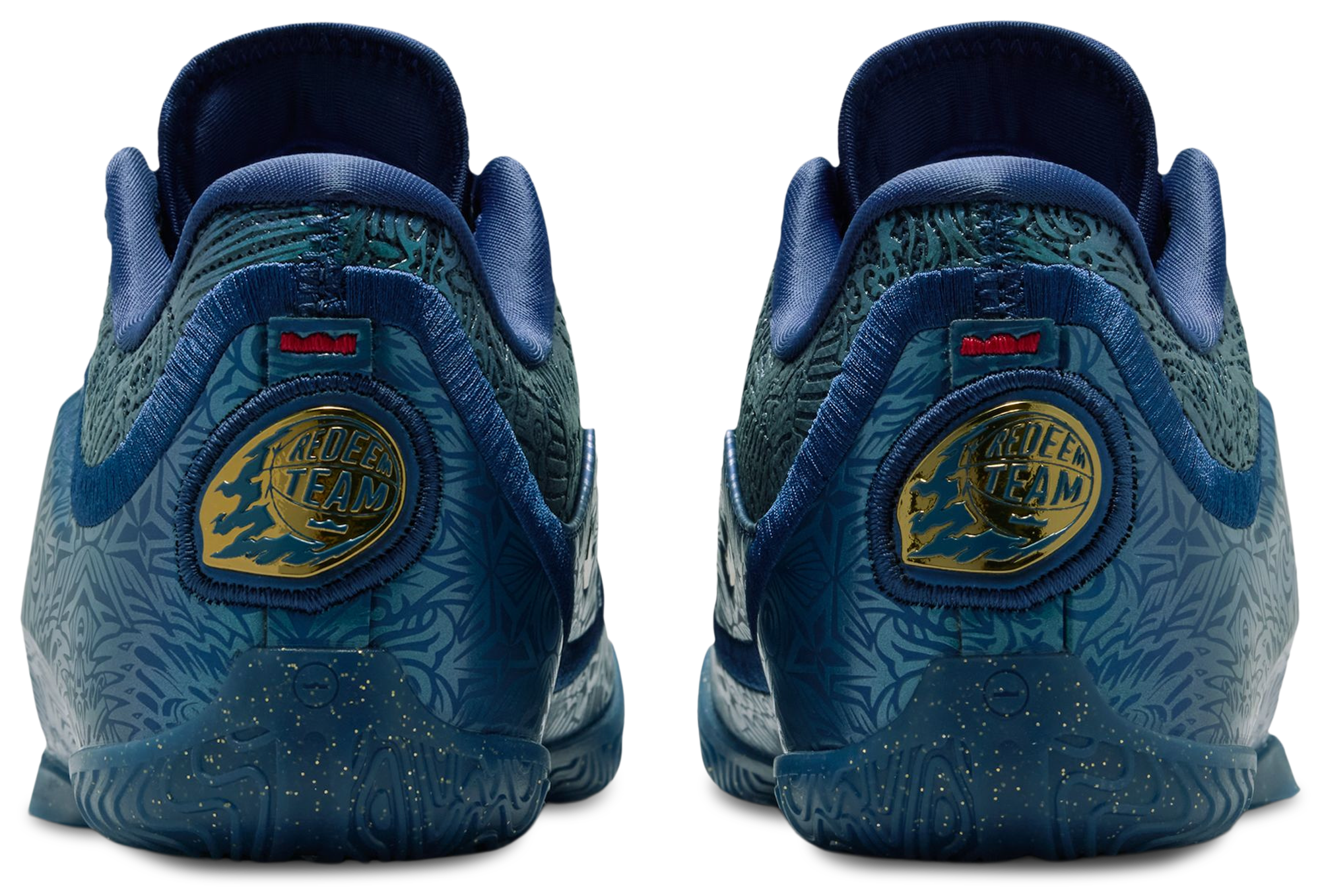Nike LeBron XXIII 童款 - Midnight Navy/Metallic Gold/University Red - Image 3