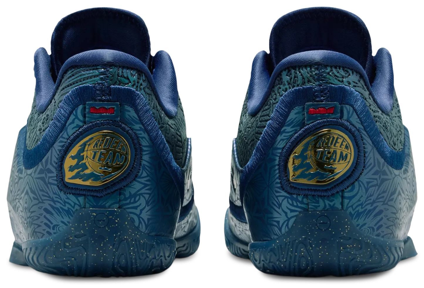 Nike LeBron XXIII 童款 - Midnight Navy/Metallic Gold/University Red - Image 3