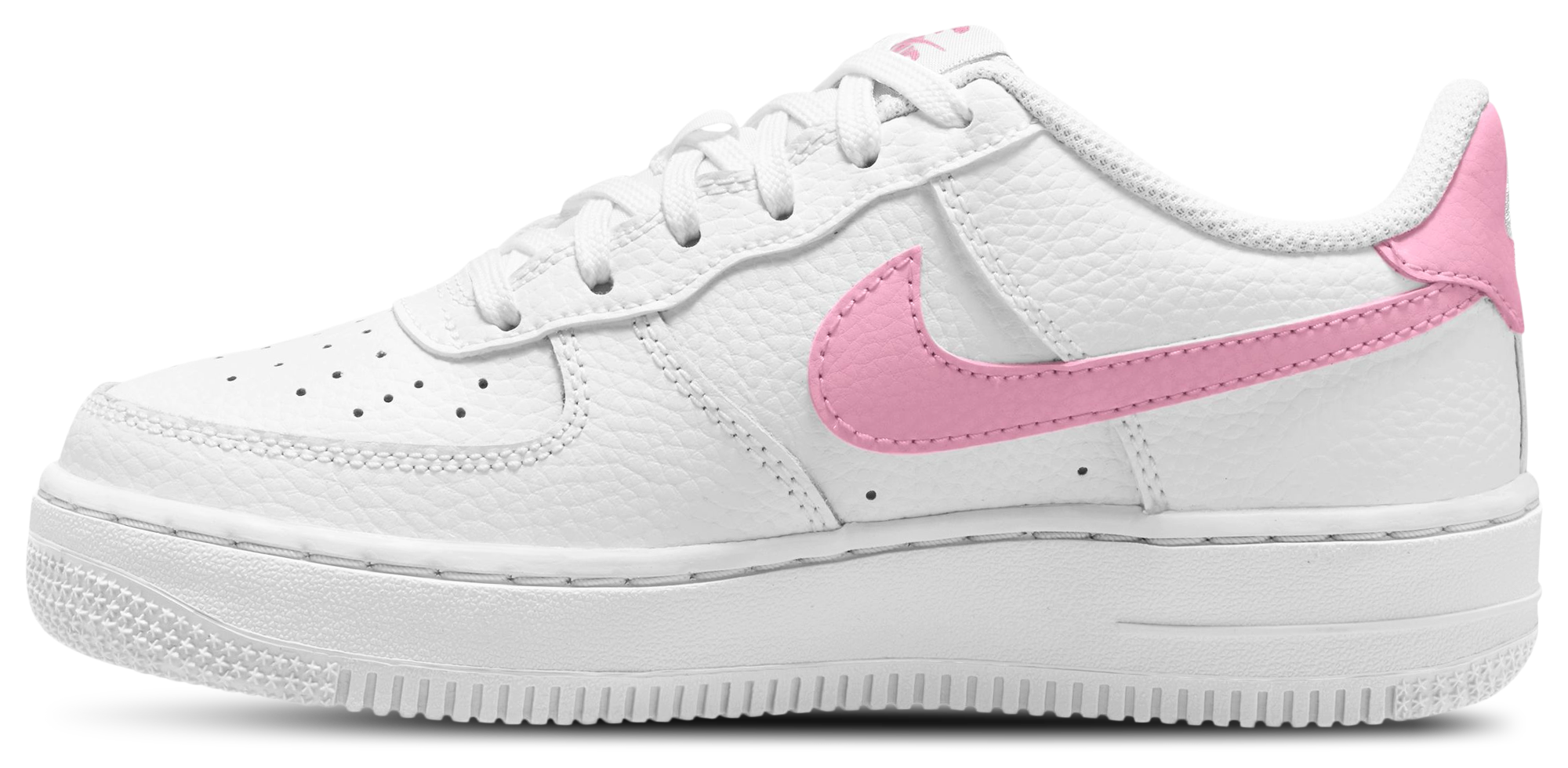 Nike Air Force 1 童款 - White/Pink - Image 2
