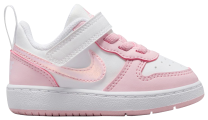 Nike Court Borough Low Recraft 童款 - Pink Foam/White - Image 2