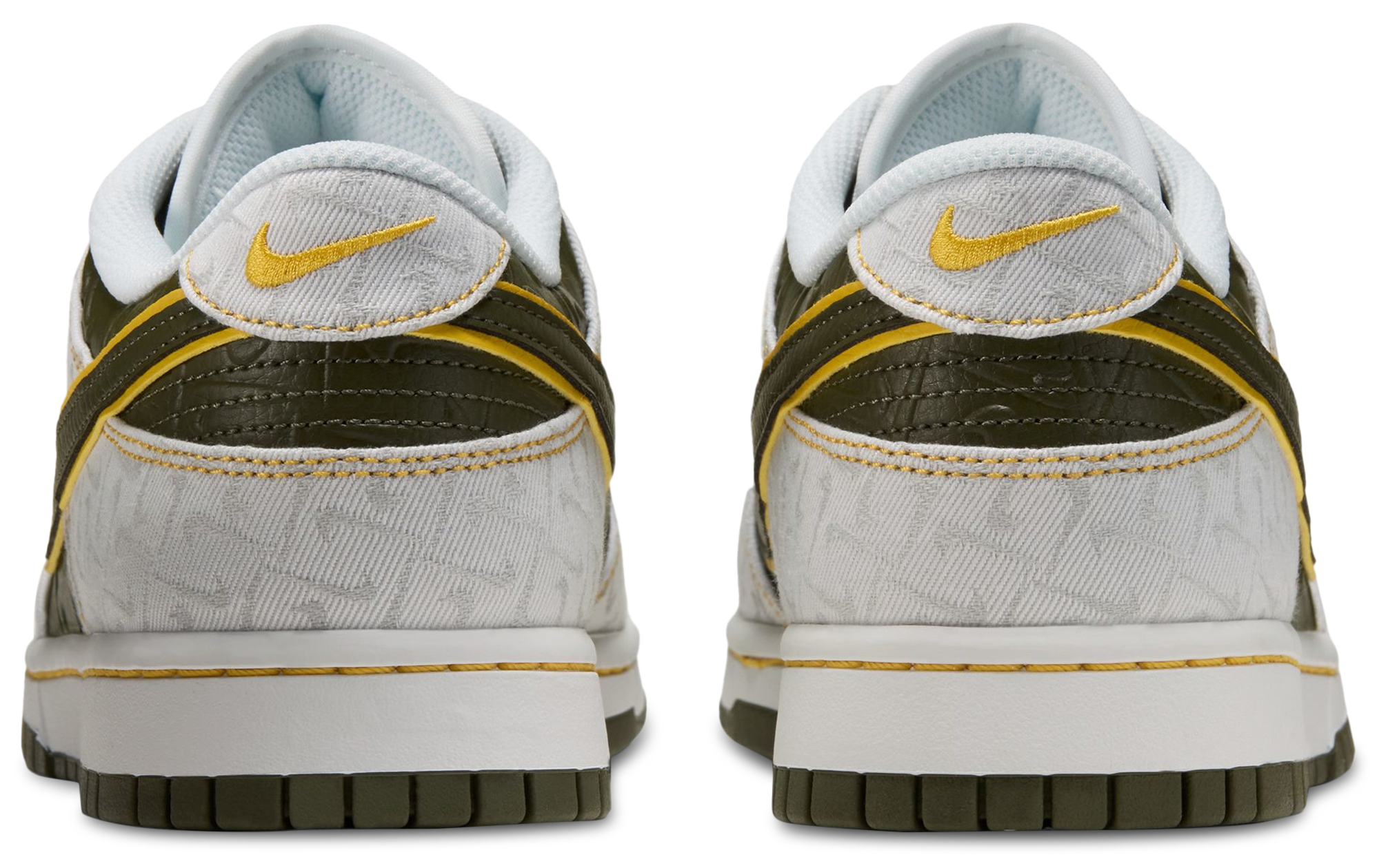 Nike Dunk Low Retro - Yellow Ochre/Summit White/Cargo Khaki - Image 3