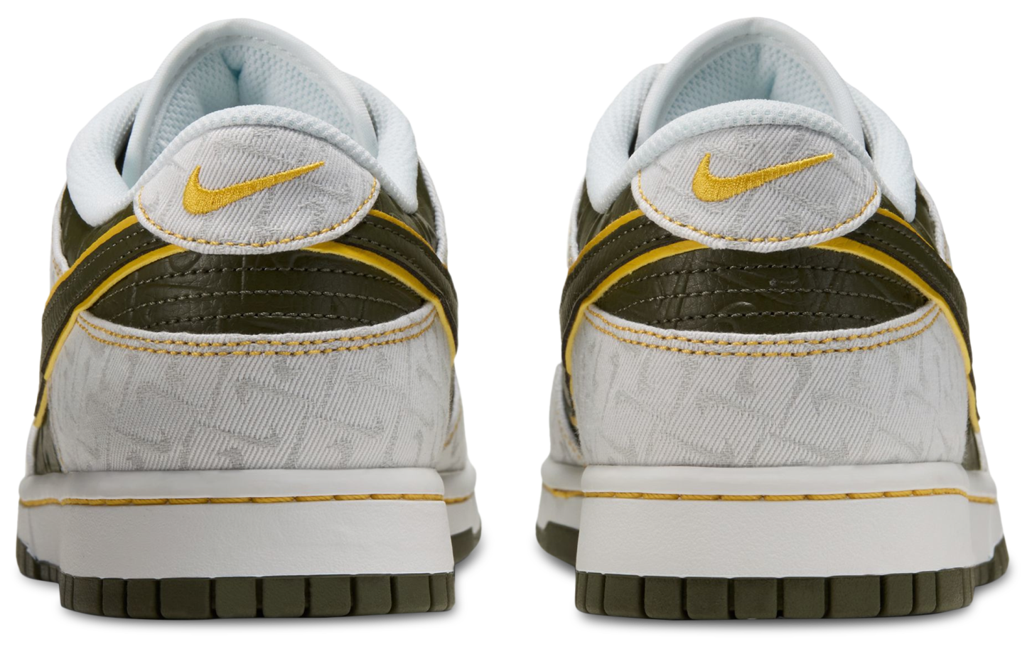 Nike Dunk Low Retro - Yellow Ochre/Summit White/Cargo Khaki - Image 3