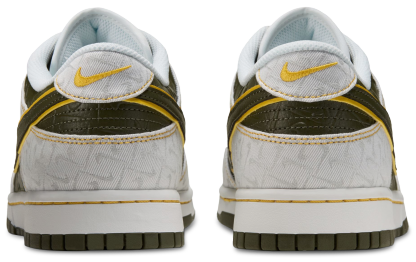 Nike Dunk Low Retro - Yellow Ochre/Summit White/Cargo Khaki - Image 3