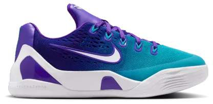 Nike Kobe IX Low EM 童款 - White/Blue Lagoon/Fierce Purple - Image 1