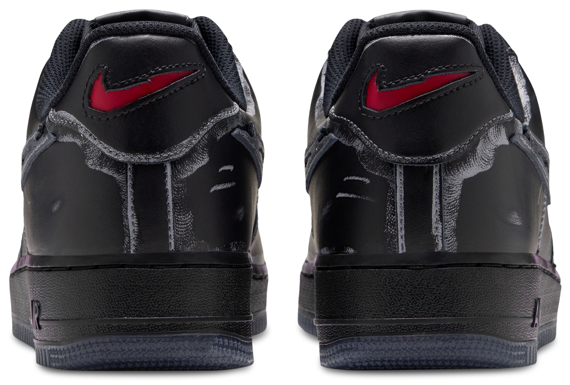 Nike Air Force 1 Low LE - Black/Gym Red/Summit White - Image 3