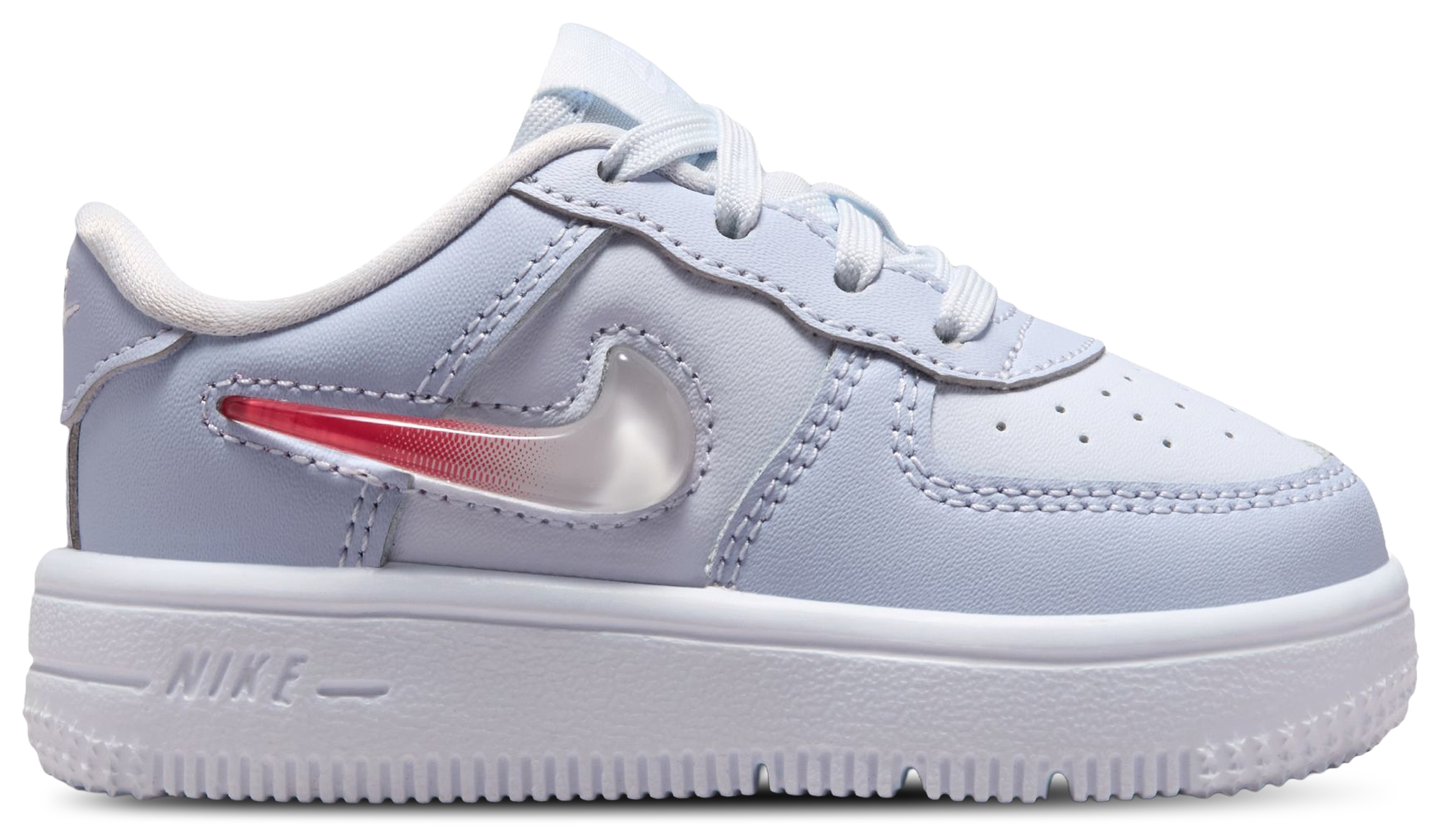 Nike Air Force 1 Low 童款 - Grey/Pink/White - Image 1