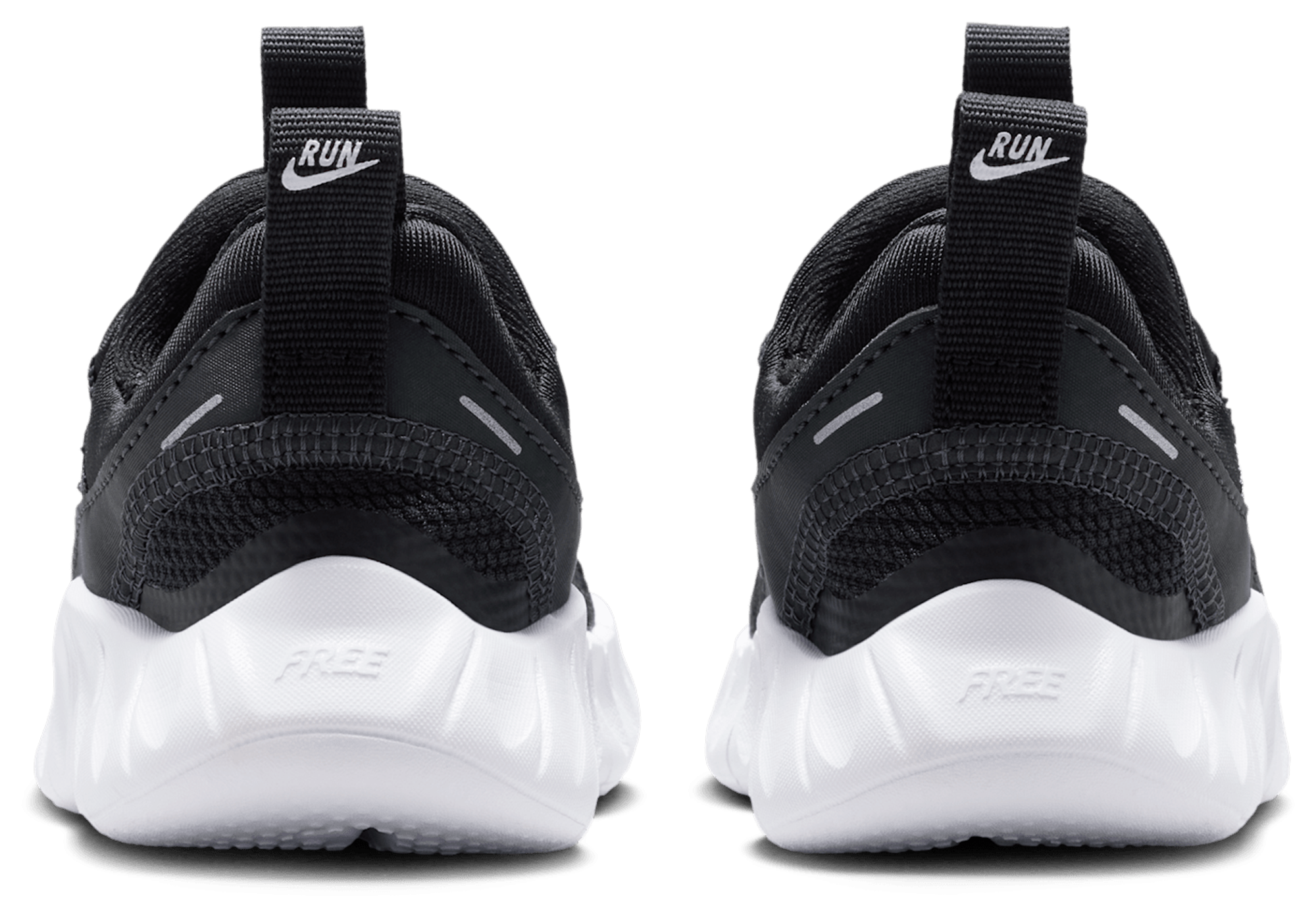 Nike Free Ride 童款 - Black/White/Anthracite - Image 3