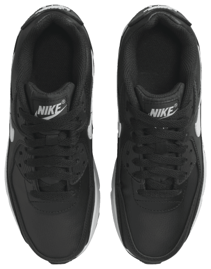 Nike Air Max 90 童款 - Black/Black/White - Image 4