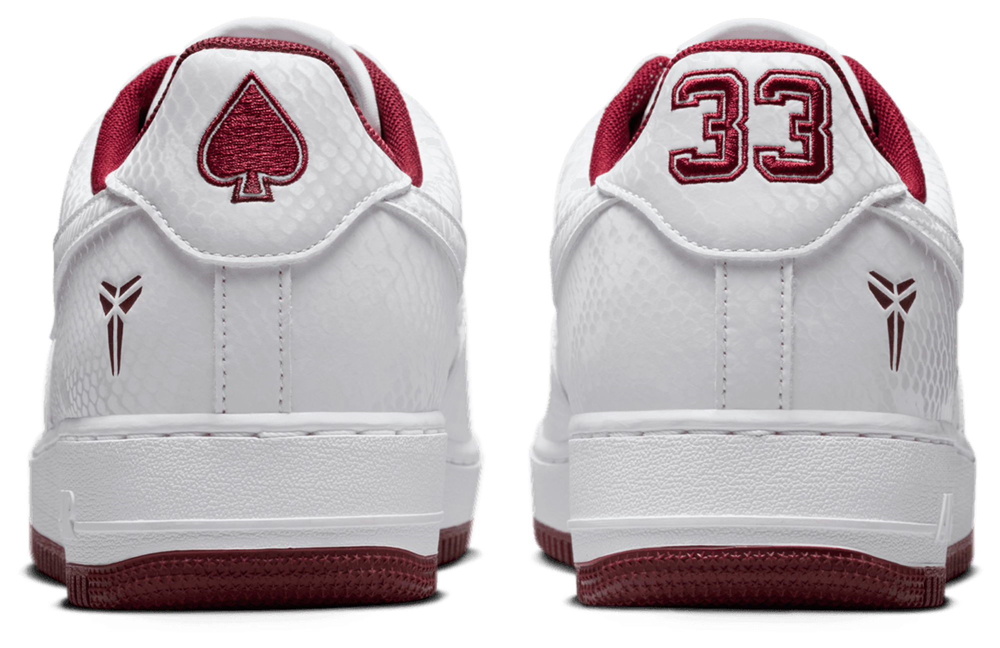 Nike Kobe Air Force 1 Low - Team Red/White - Image 3