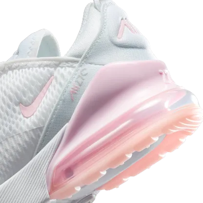 Nike Air Max 270 童款 - White/Pink Foam/Lt Smoke Grey - Image 8