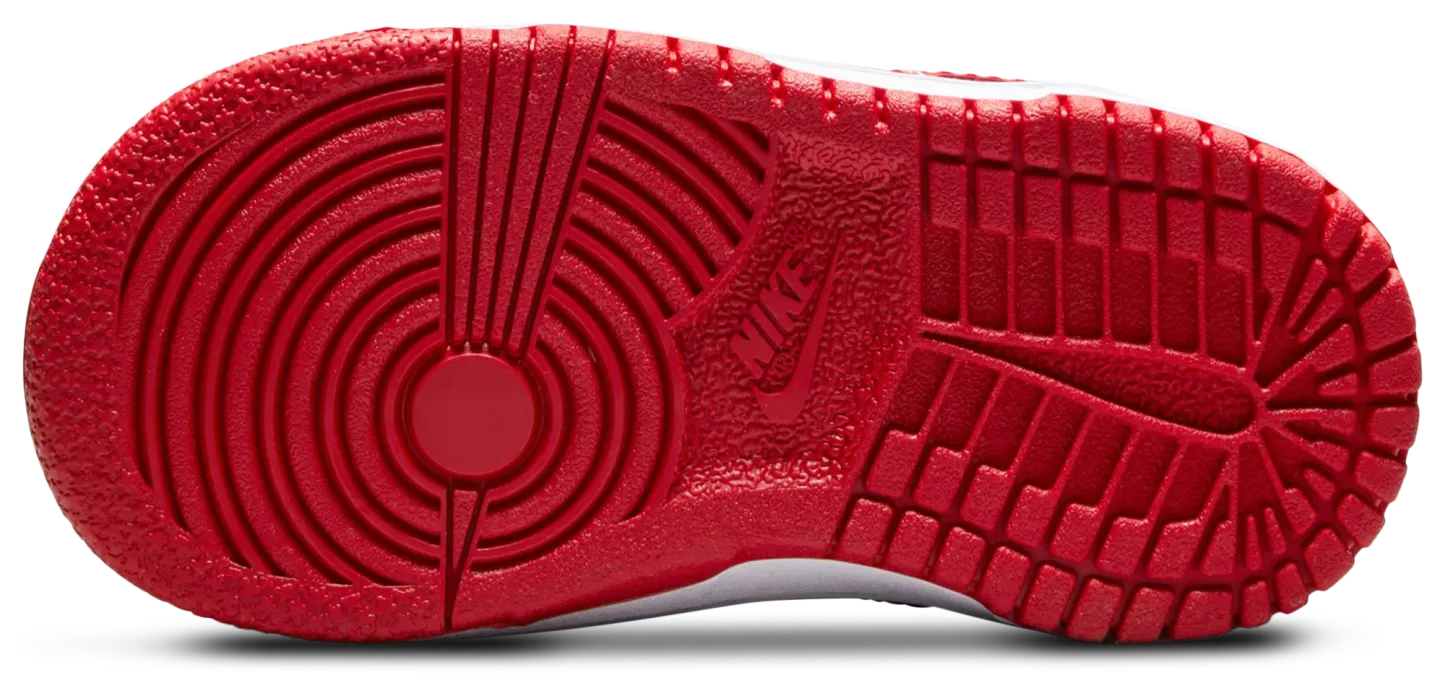 Nike Dunk Low 童款 - University Red/White - Image 5
