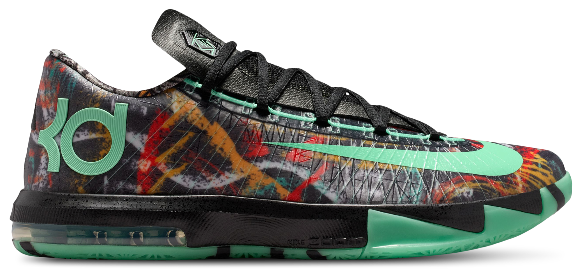 Nike Zoom KD 6 - Multi/Green Glow/Black - Image 1