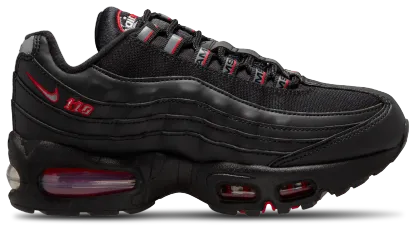 Nike Air Max 95 BB Leather 童款 - Black/Red - Image 1
