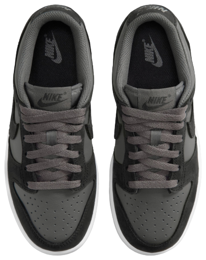 Nike Dunk Low SE 童款 - White/Black/Grey - Image 4