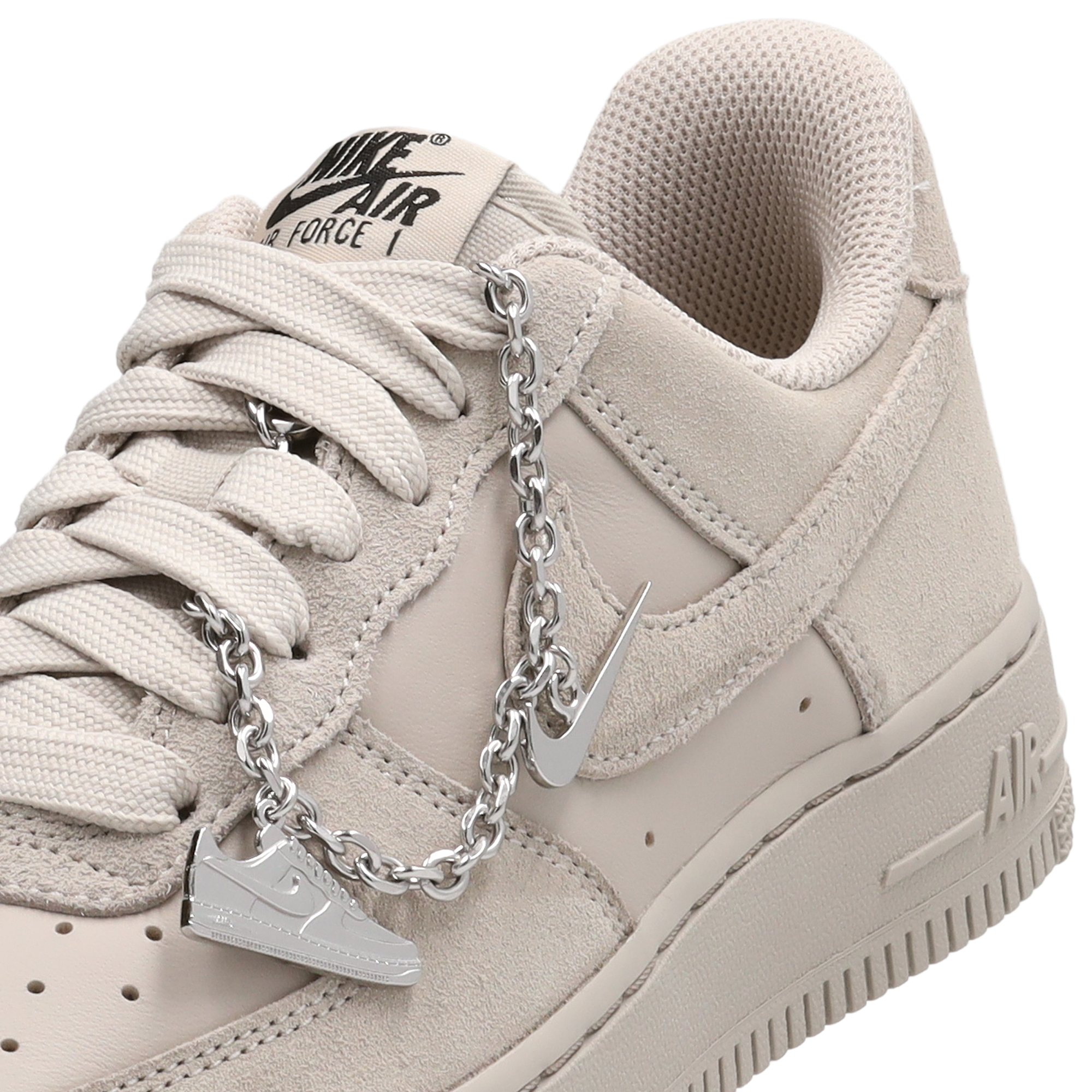Nike Air Force 1 '07 FL1 - Metallic Silver/Black/Cream - Image 7