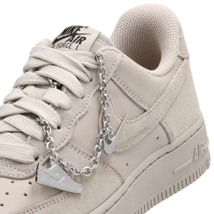 Nike Air Force 1 '07 FL1 - Metallic Silver/Black/Cream - Image 7