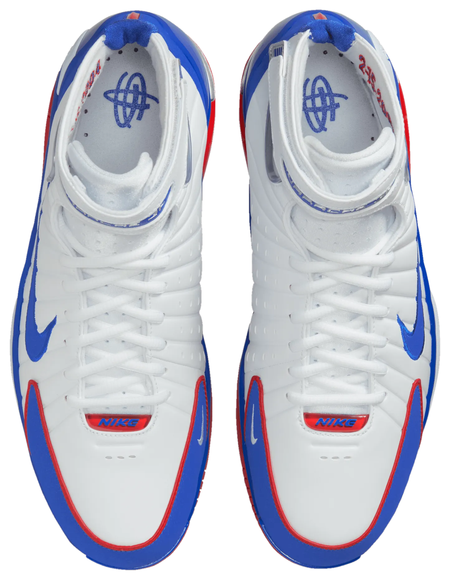 Nike Air Zoom Huarache 2K4 All Star - Varsity Red/White/Varsity Blue - Image 4