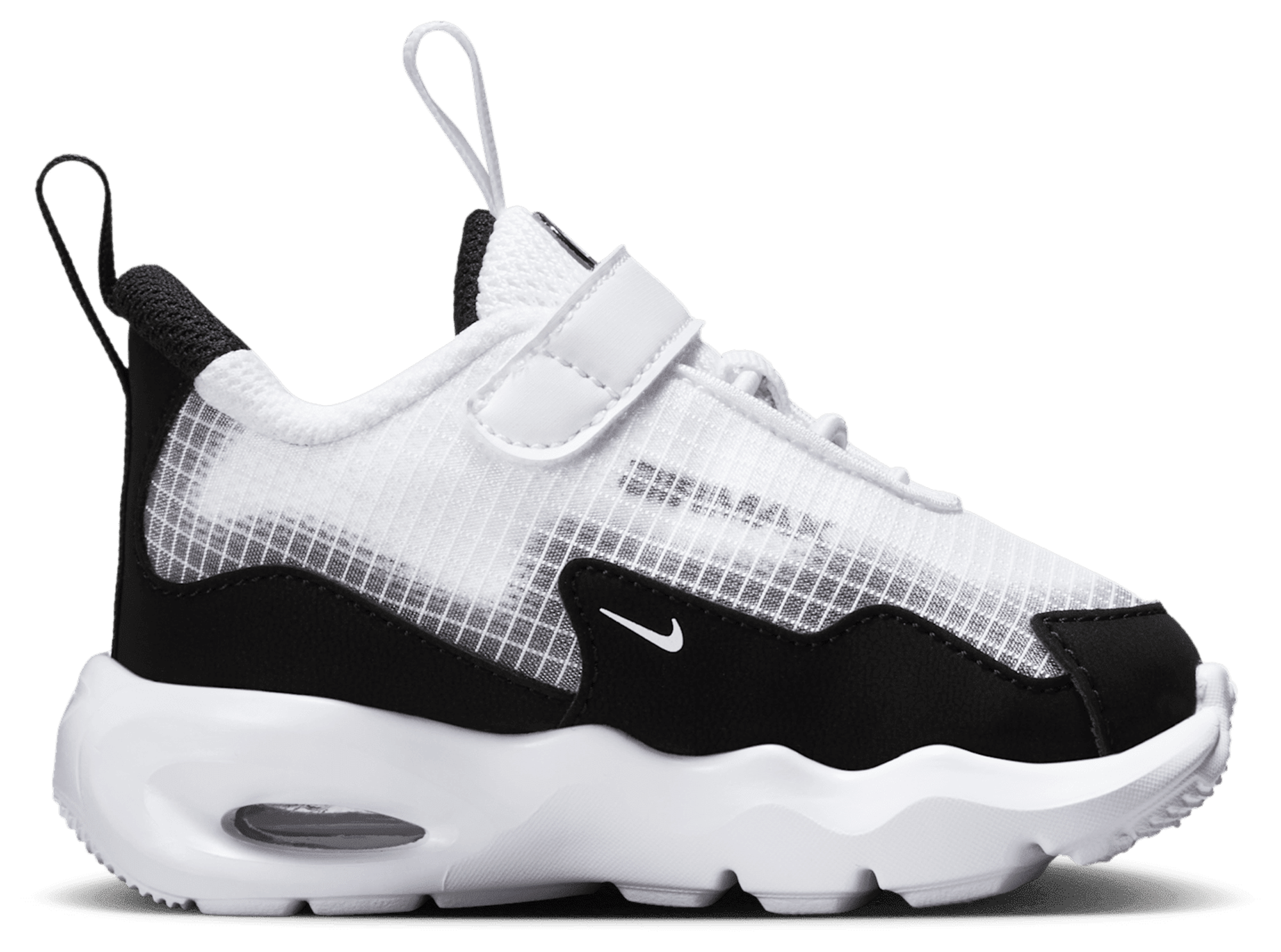Nike Air Max Nova 童款 - Black/White/White - Image 1