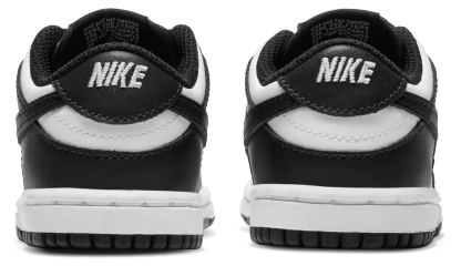 Nike Dunk Low 童款 - Black/White/White - Image 3