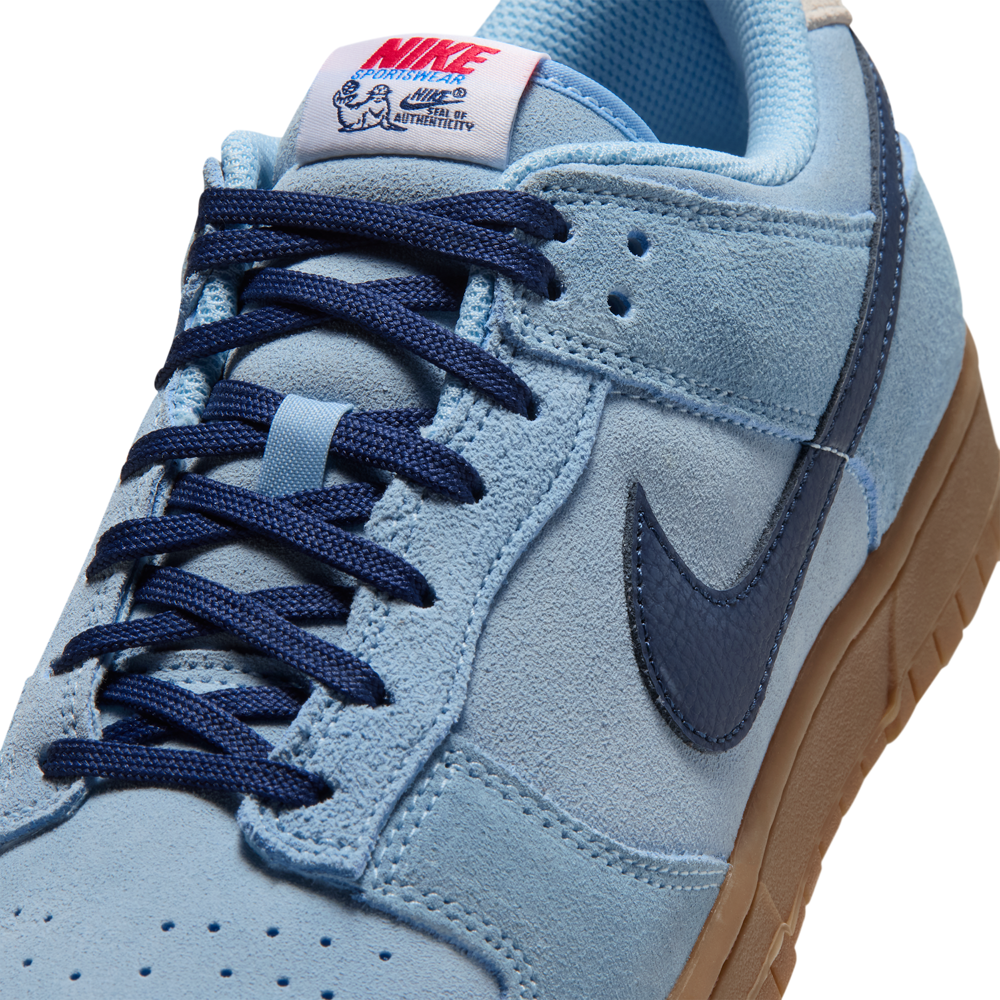 Nike Dunk Low Retro - Summit White/Soft Blue/Midnight Navy - Image 6