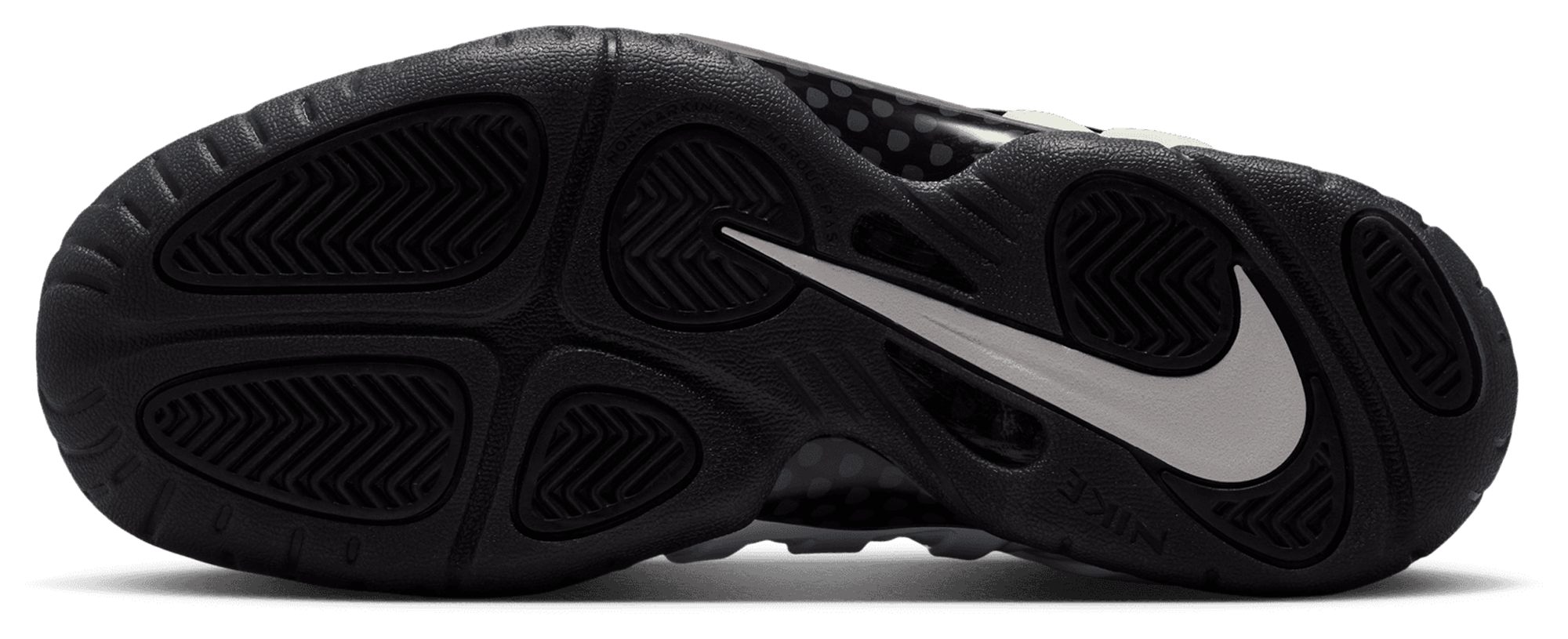Nike Little Posite Pro 童款 - Black/White/Summit White - Image 5