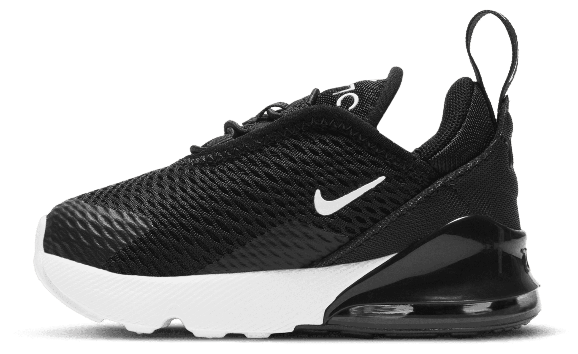 Nike Air Max 270 童款 - White/Black - Image 2