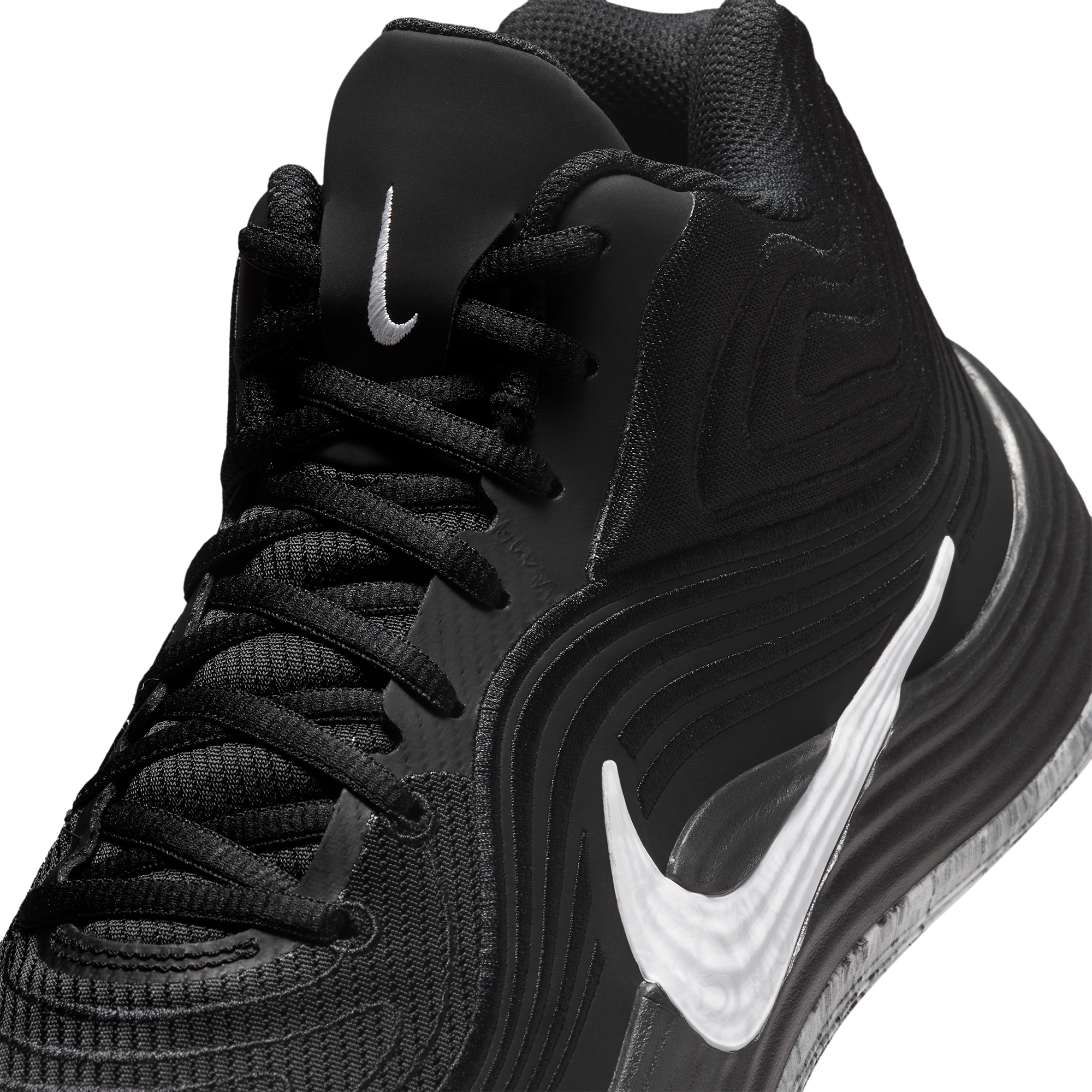Nike Precision 8 Mid - Black/White/White - Image 6