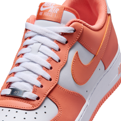 Nike Air Force 1 Low '07 - White/White/Orange Frost - Image 7