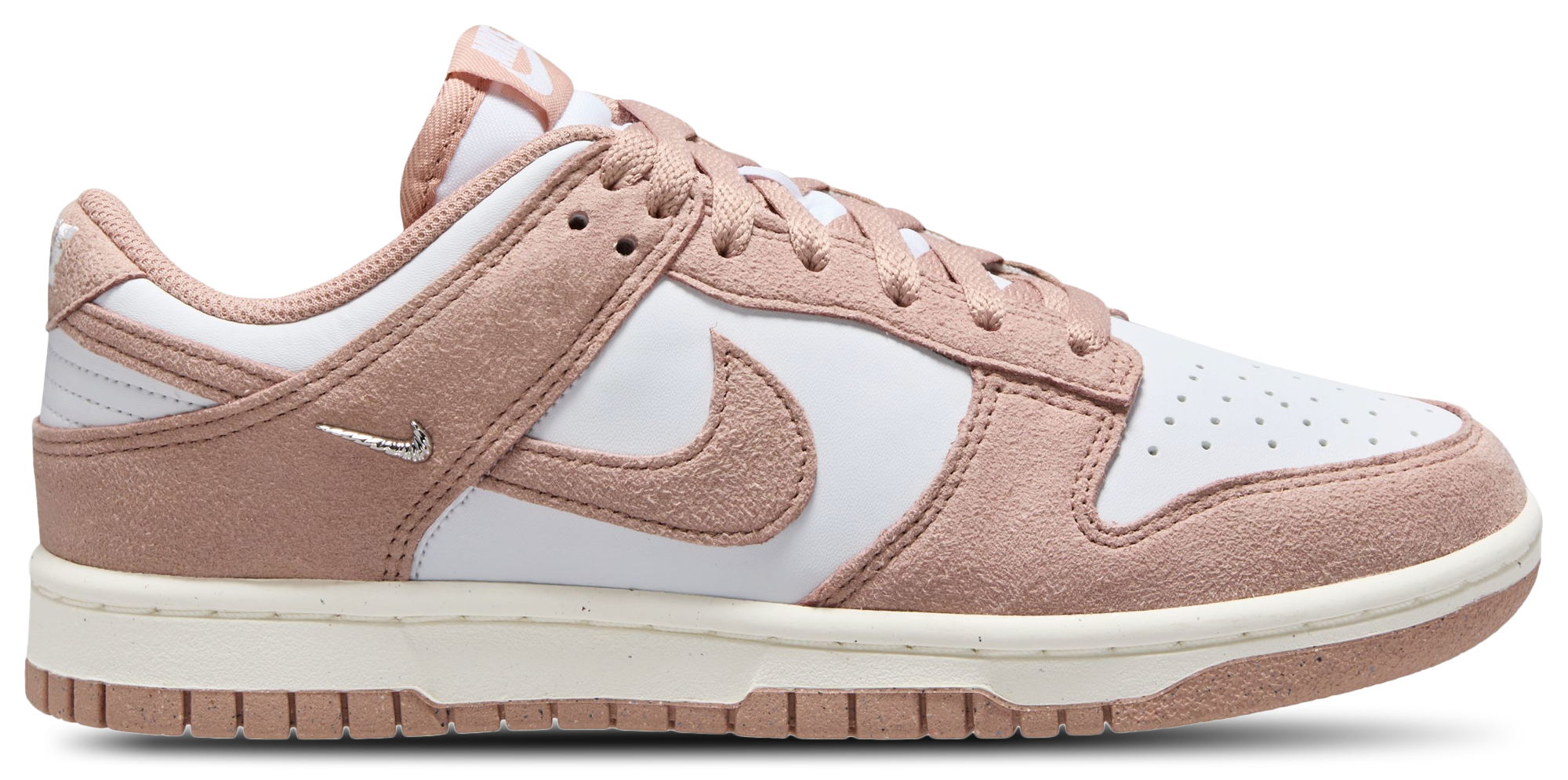 Nike Dunk Low - Particle Pink/White/Metallic Silver - Image 1