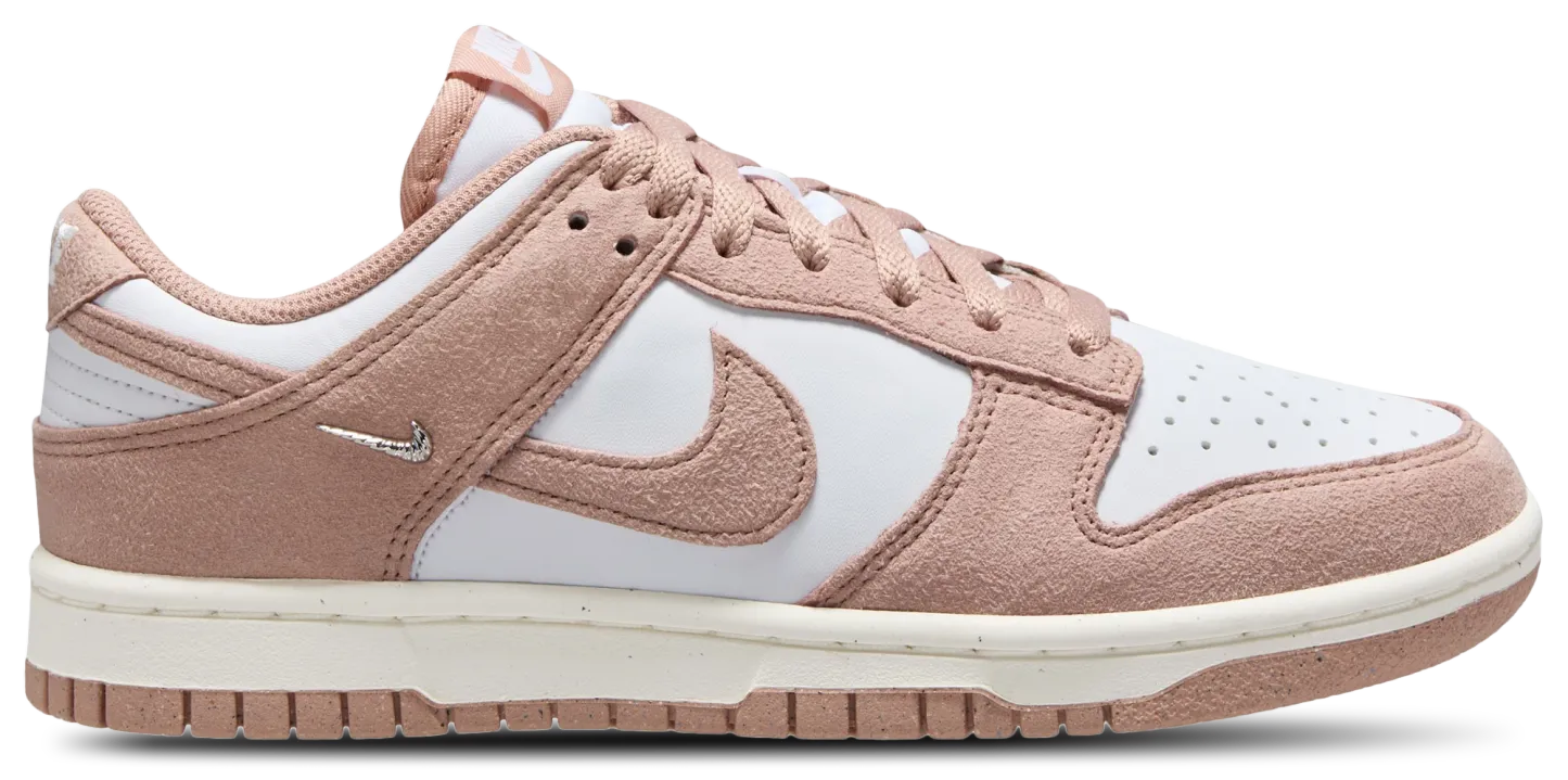 Nike Dunk Low - Particle Pink/White/Metallic Silver - Image 1