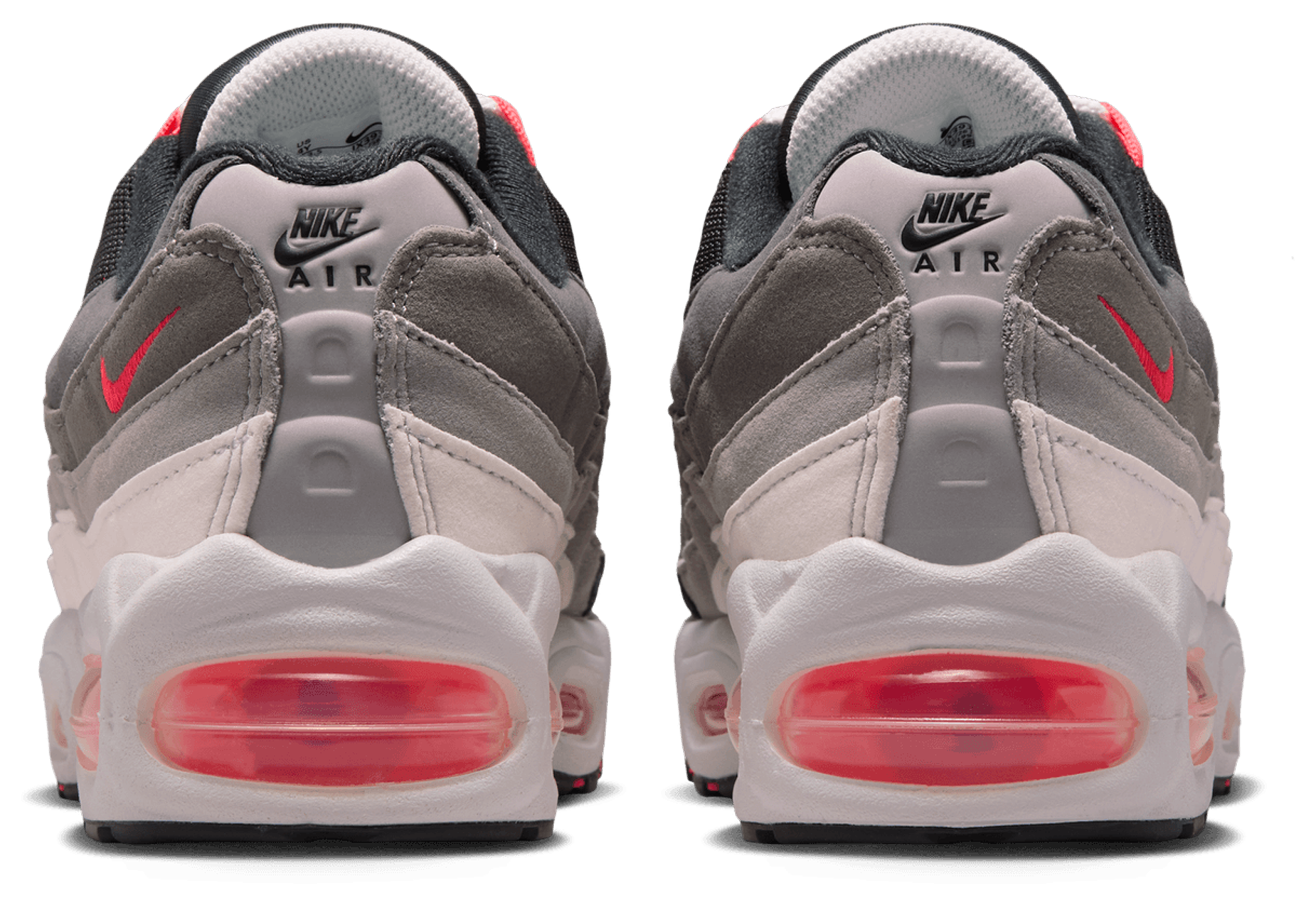 Nike Air Max 95 童款 - Anthracite/Solar Red - Image 3