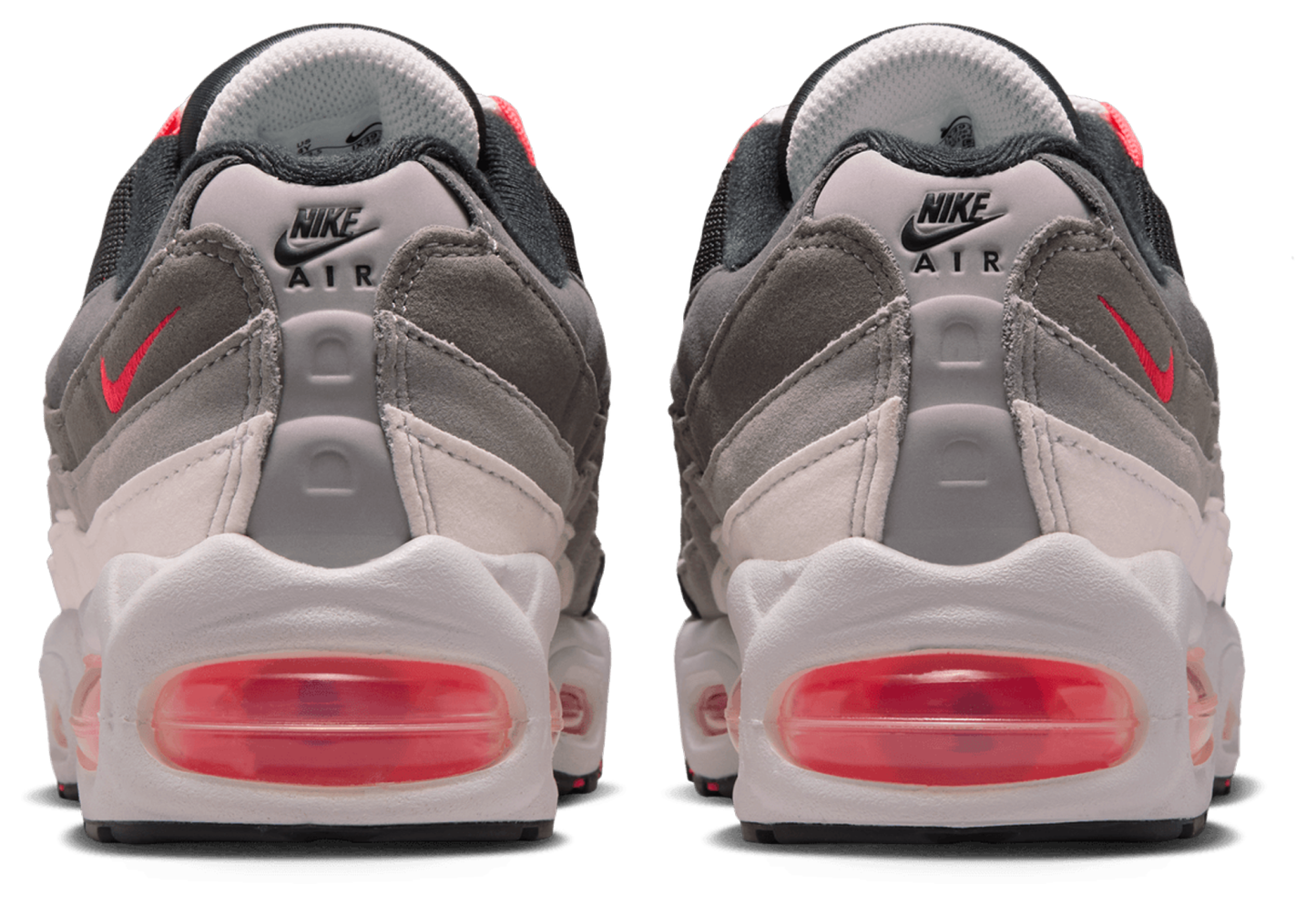 Nike Air Max 95 童款 - Anthracite/Solar Red - Image 3