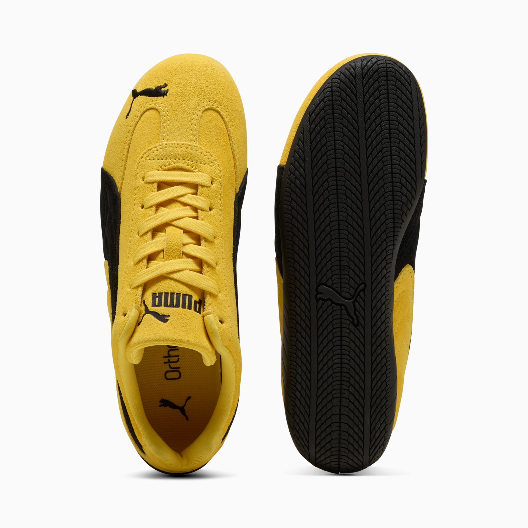 Speedcat OG Big Kids' Sneakers - Pelé Yellow-PUMA Black - 6