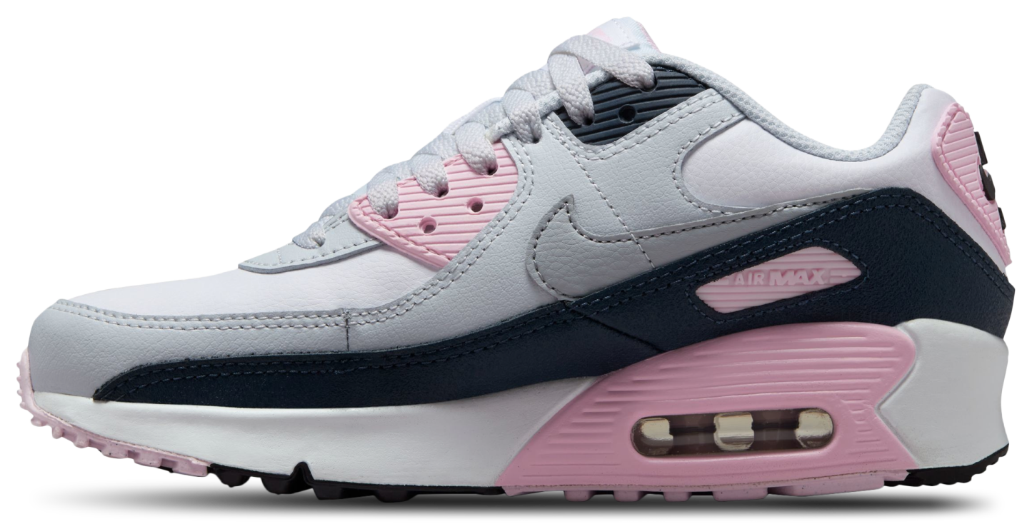 Nike Air Max 90 童款 - Grey/Pink - Image 2