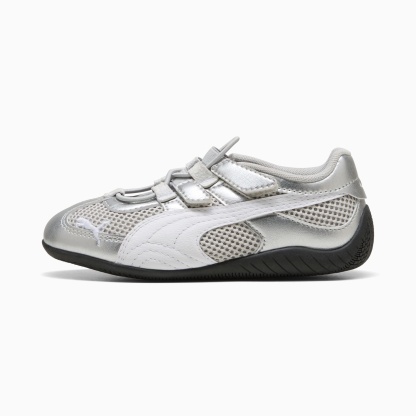 Speedcat Go Metallic Little Kids' Easy On Sneakers - PUMA Silver-PUMA White-PUMA Black - 1