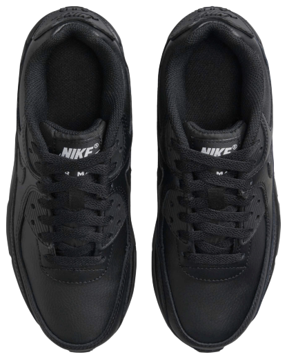 Nike Air Max 90 童款 - Black/Black/White - Image 4