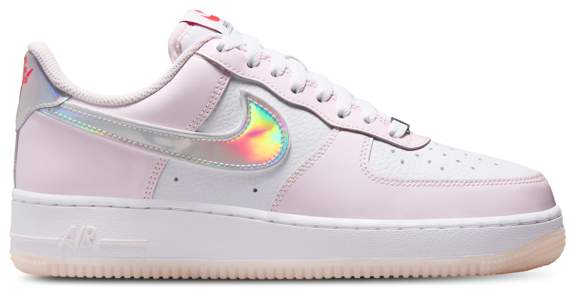 Nike Air Force 1 '07 - White/Pink/Silver - Image 1
