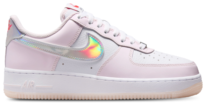 Nike Air Force 1 '07 - White/Pink/Silver - Image 1